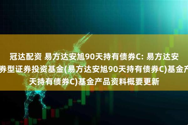 冠达配资 易方达安旭90天持有债券C: 易方达安旭90天持有期债券型证券投资基金(易方达安旭90天持有债券C)基金产品资料概要更新