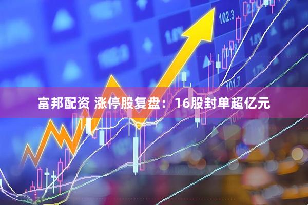 富邦配资 涨停股复盘：16股封单超亿元
