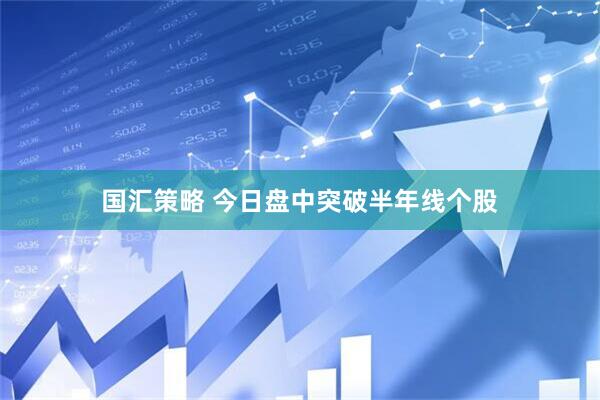 国汇策略 今日盘中突破半年线个股
